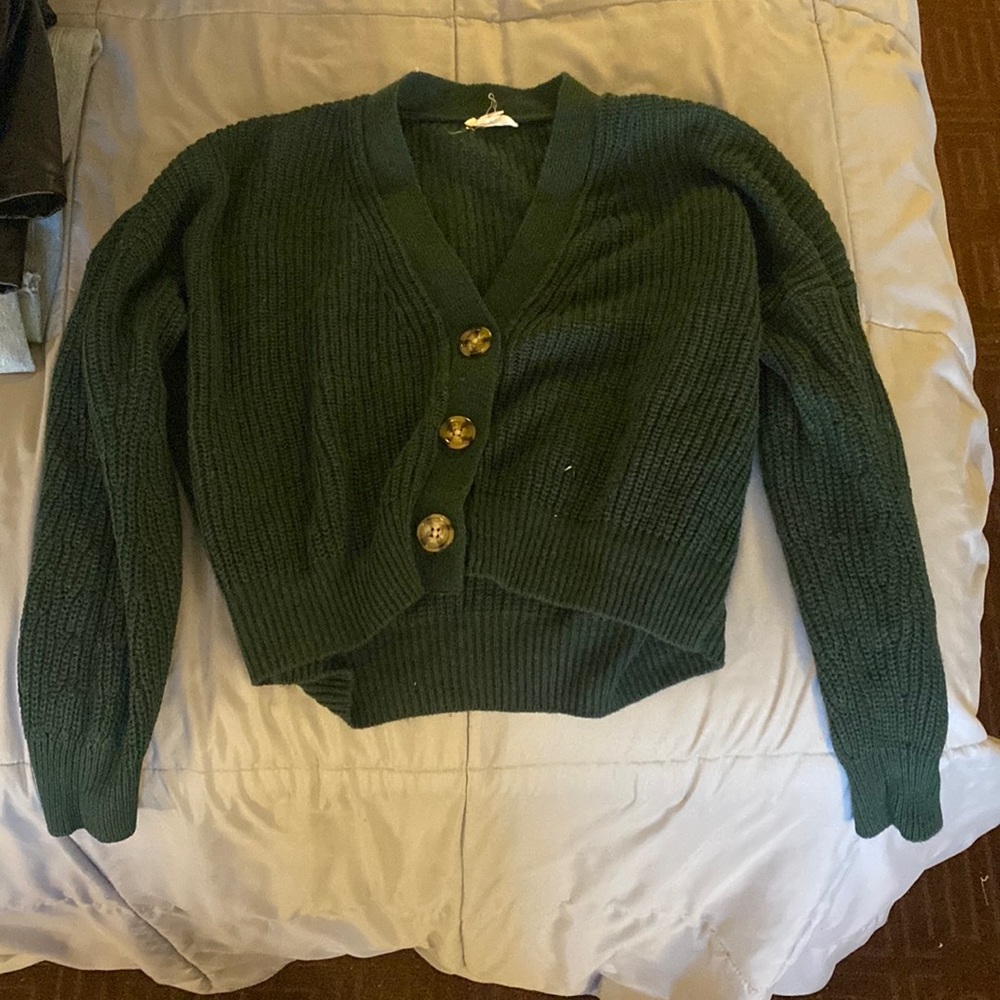 Garage - Green Cardigan (Size Small)